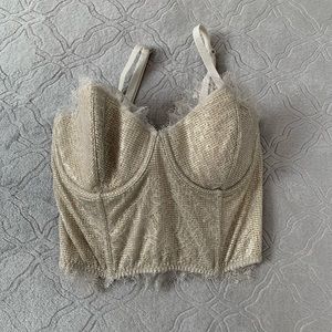 Victoria secret bustier bra top 32D